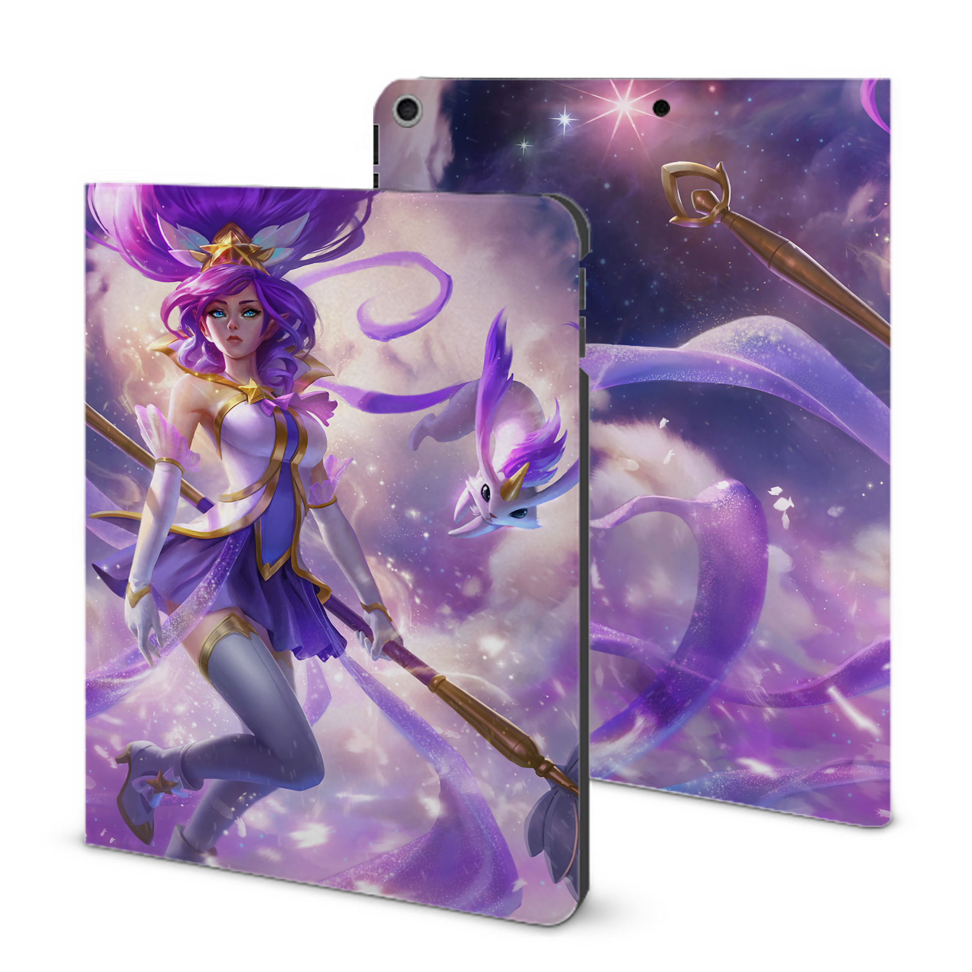 （画像用） リーグ・オブ・レジェンド League of Legends LOL IPad ケース ブック型 PUレザー TPU 耐衝撃 軽量 薄型 ペン収納なし 全面保護 IPad 各モデル対応